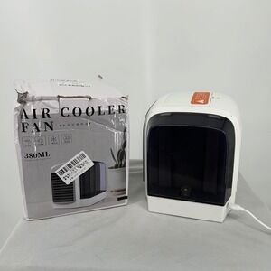 Portable Air Cooler Fan 380ML USB Personal Evaporative Cooler 3 Speed White‎